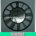 Special Design Wrought Iron Wall Mirror Clock